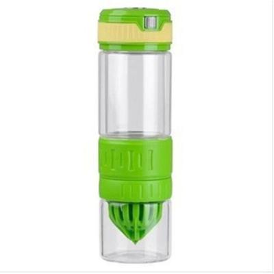 China High Sustainable Borosilicate Glass Sports Glass Sports Water Bottle Large Glass Juice Lemon Bottle for sale