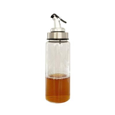 China Freshness Preservation 150ml 250ml 500ml Leak Proof Clear Glass Bottles For Olive Oil With Stopper for sale