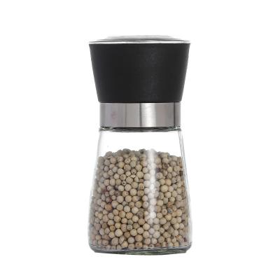 China Wholesale Hot Sale Viable Premium Transparent Grinder Spice Grinder Glass Bottle Grinder Set for sale