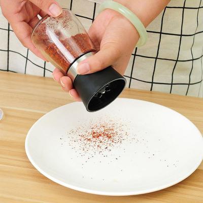 China China OEM Manual Stainless Steel Salt and Pepper Grinder Set Black Commercial Viable Pepper Grinder Machine for Home Kitchen for sale