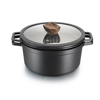 China Eco Friendly Multi Use Stick Fish Pan Set Non Die Cast Aluminum 24 Cm Aluminum Pot Roasters for sale