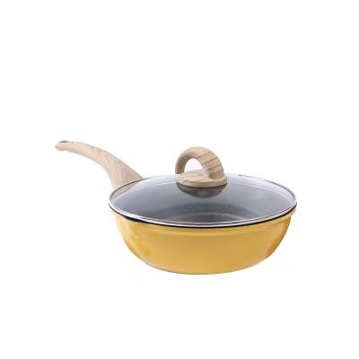 China 2022 New Style Viable Ceramic Coating Egg Frying Pan Aluminum Ceramic Casserole for sale