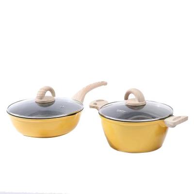 China 2022 Sustainable New Style Ceramic Coating Nonstick Wok Pan for sale