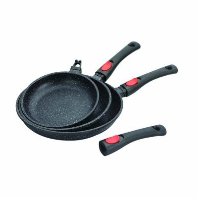 China Viable Wholesale Kitchen Cooking Selection Round Aluminum Nonstick Skillet for sale