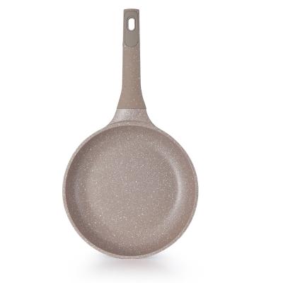 China Hot Selling High Quality Durable Aluminum Die Cast Frying Pan Cooking Pot Non Marble Coating Stick Frying Pan for sale