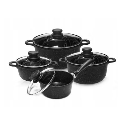 China Sustainable specializing in aluminum food pan non-stick cookware manufacturing set for sale