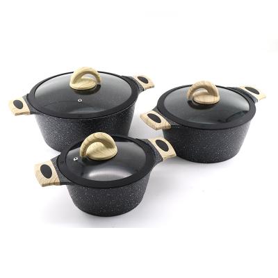 China Household Sustainable Kitchen Direct Selling Nonstick Pan Set Aluminum Alloy Pan for sale