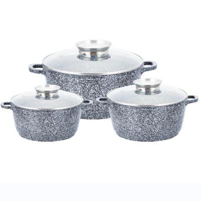 China Sustainable Ceramic Coating Nonstick Cookware Sets Cookware Manufacturers for sale