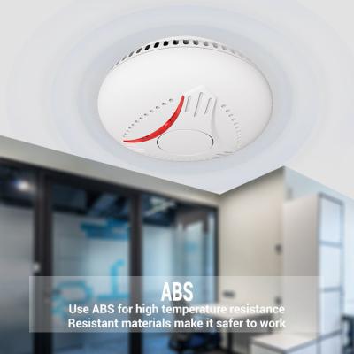 China Wireless Interlink 110mm 10 Year Smoke Detector 12uA Connected Smoke Alarms for sale