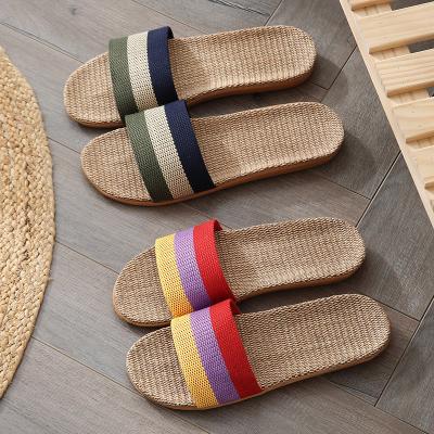 China Ladies Indoor Non-slip Summer Fashion Trend Women's Fashion Home Spring Canvas Slippers for sale