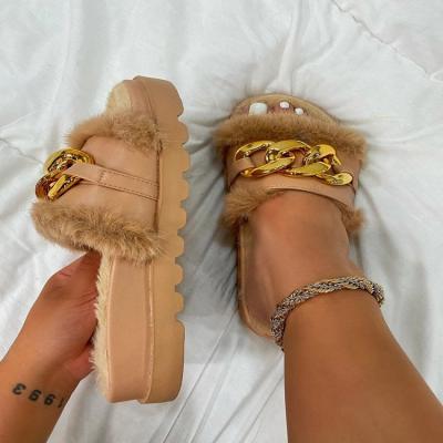 China Summer Fashion Trend Slippers Female Slippers New Soled Large Size Female Thick Sandals for sale