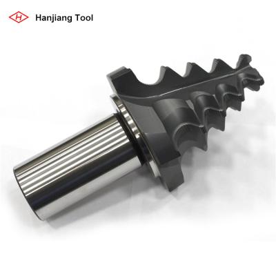 China Straight and Helical Turbine Blade Root Milling Cutter and Rotor Spline Face Milling Turbine Profile Cutter for sale