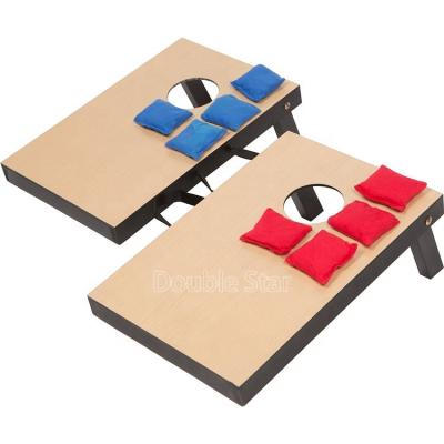 China Garden Game Set Bean Bag Toss Wooden Cornhole High Quality Indoor Desktop Game Set With 8 Bean Bags for sale