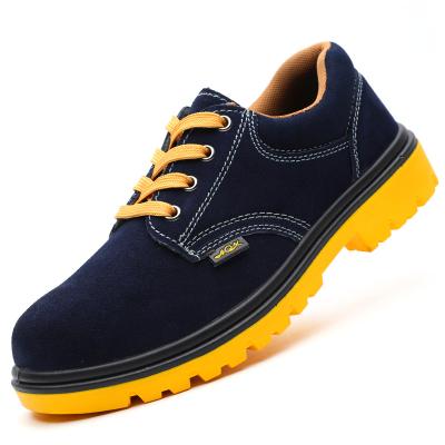 China Durable Breathable PU/PU Suede Leather Breathable PU/PU Leather Upper Metal Toe Unique Cheap Safety Shoes For Men Work for sale