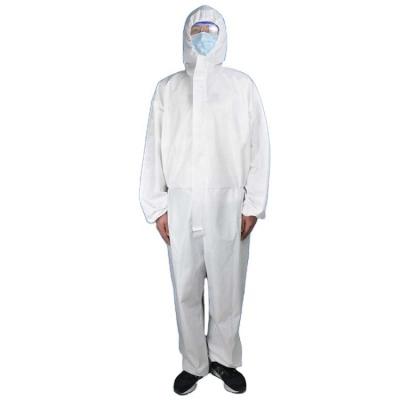 China Hooded Visitors Disposable Microporous Coverall 65gsm Nonwoven Nonwoven Disposable Medical Protective Clothing Hospital for sale