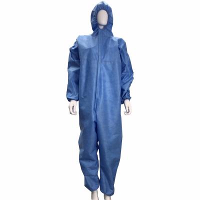 China Visitors 40 Gsm Comfortable Breathable Coverall Bacterial Sterile Non Sterile Disposable Medical Coverall for sale