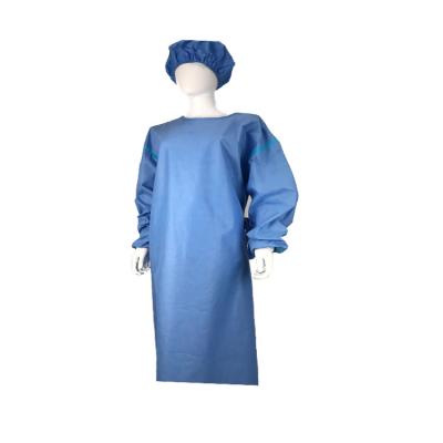 China Visitors EN13795 AAMI Level 3 SMS Surgical Gown Disposable Medical Isolation Gown for sale