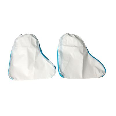 China Water Proof Customized PP PE Nonwoven Type 6 65 Gsm Disposable Medical Shoe Cover for sale