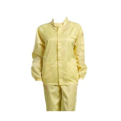 China Reusable Non Sterile Visitors Polyester Cleanroom Clothing Set Top Bottom 95gsm AAMI Non Sterile Waterproof Antistatic Level 1 for sale