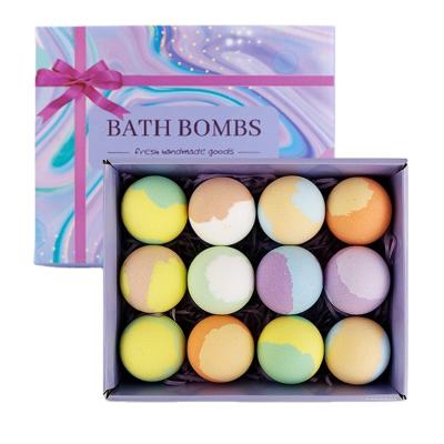 China Custom Vegan Natural Organic Colorful Silver Bubble Set Gift Packing Private Label Body OEM Fizzy Bath Bombs for sale