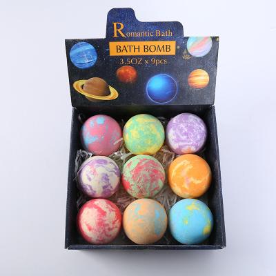 China Fizzies Bath Bombs 9 Bubble Safe Kid SPA Bubble Bath Salt Ball Fizzies Body Skin Fragrance Big Large Set with Natural Essential Oil for sale