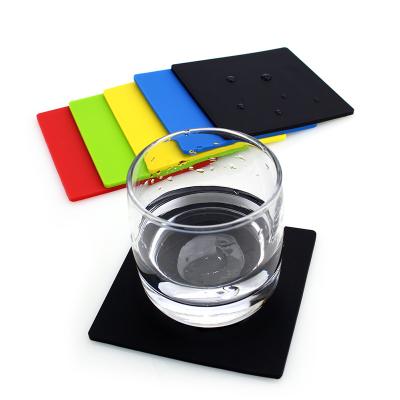 China Viable Hot Sale Factory Direct Heavy Duty Silicone Drying Tea Cup Coaster Go Down Mat Silicone Coaster Customized Logo for sale