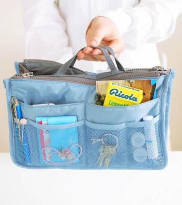 China Convenient Portable Multifunctional Handbag In Bag Organizer Insert Organizer Tidy Travel Cosmetic Pocket for sale