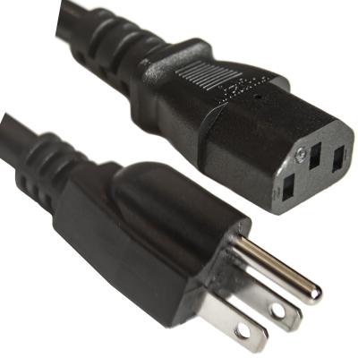 China Home Appliance America Power Supply Plug 5-15P To C13 Monitor Power Cord Wire 10A, 15A 125V/250v for sale