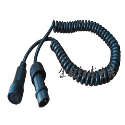 China Waterproof Aviation LED Connector Cable Hand Controller Spring Spiral Cable for sale