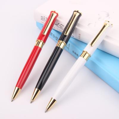 China Cheap Ballpoint Pen Business Promotion Gift Metal Tip Custom Logo Color Advertising Oil-Shaped Manufacturers 