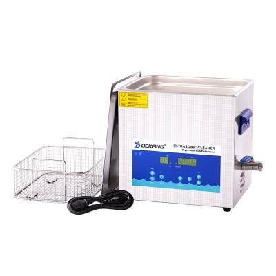 China Pro Hotel 10L Digital Ultrasonic Cleaner With 28Khz 40Khz Heat Element For Motherboard Cleaning Rohs CE for sale