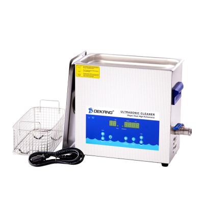 China Hotel 6L DEKANG 28/40KHz Jewelry Digital Ultrasonic Cleaner for sale