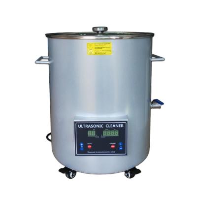 China Large Capacity 90L Hotel Barrel Digital Controlled Cylinder Strainer Ultrasonic Cleaner for sale