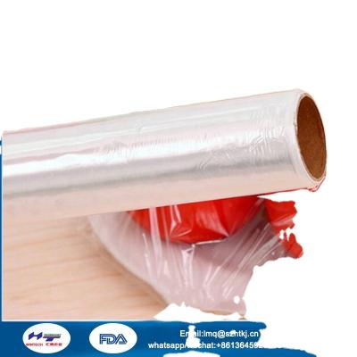 China Moisture Proof Silicone Cling Transparent Wrap Food Package for sale