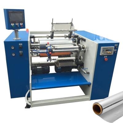 China Automatic Food 3 Axis Aluminum Foil Rewinding Machine for sale