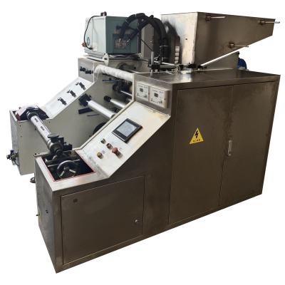 China Full Automatic Food Aluminum Foil Winding Machine Roll Paste Equipment for sale