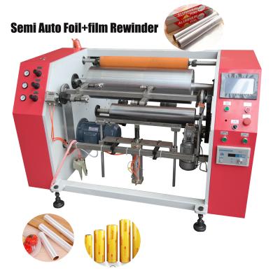 China Foil and food aluminum foil film in rewinding machine for sale