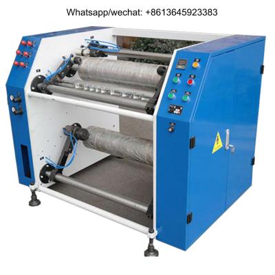 China Food Stretch Film Cling Film Aluminum Foil Food Paper Thermal Rewinding Machine for sale