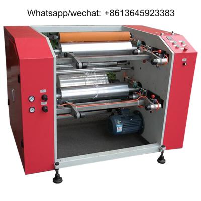 China Professional Food Stretch Film Slitting Rewinding Machine /Cling Film Slitter And Rewinder for sale