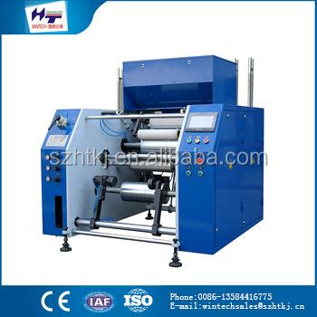 China Factory Full Automatic 5 Spindles Roll Cone Winding Film Rewinding Machine for sale