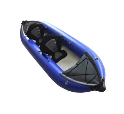 China PVC Surfking Drop Point Two Person Rowing Boat 385cm Kayak Canoe Inflatable Floating Boats for sale