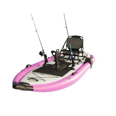 China PVC + Drop Stitch OEM/ODM Drop Stitch Inflatable Fishing Kayaks Pedal Training Kit for sale