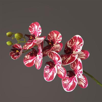 China Hot Selling Bulk PU Artificial Flowers The Artificial Orchid Flowers Decorative Flowers Real Touch for sale