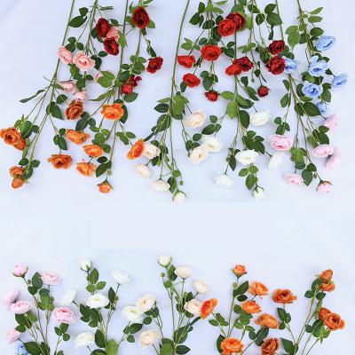 China Fabric+plastic Faux Flower Wedding Home Decoration Artificial Pink Decorative Flower for sale