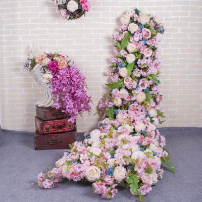 China Decoration wedding party indoor wedding supplies artificial flower table runner for wedding flower home decorative centerpieces for sale