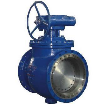 China ASTM A351 CF8C Top Entry Full Bore PTFE Seat Trunnion Ball Valve CL600 10“ for sale