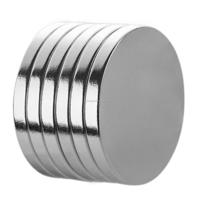 China Industrial Magnet Neodymium Iron Boron Rare Earth Super Strong Permanent Round Disc Magnet In Size D32*5mm for sale