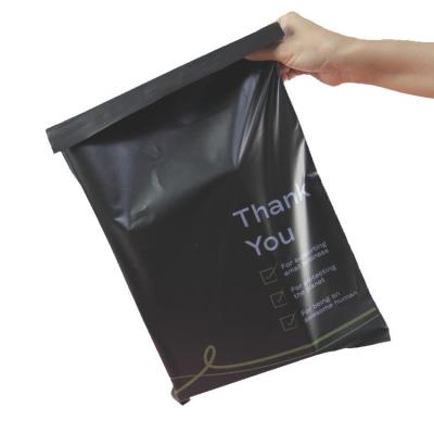 China Compostable Mailer Bags Eco Friendly Black Compostable Mailer Bags Biodegradable Cornstarch Courier Mailing Bag for sale