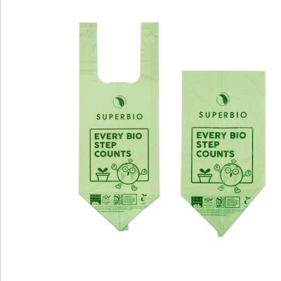 China Small Bags 2.6 Gallon 9.8L Biodegradable Biodegradable Waste Bags Unscented Leak Proof Compostable Bags for sale