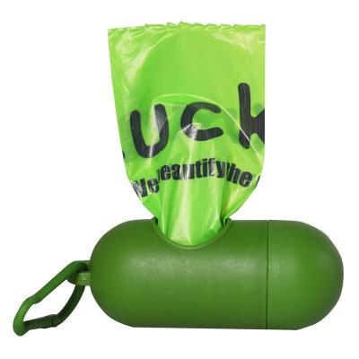 China Superbio Sustainable is the 100% biodegradable and compostable portable dog poop bag poop pet bag that meets ASTM D6400 and EN 13432 standards for sale